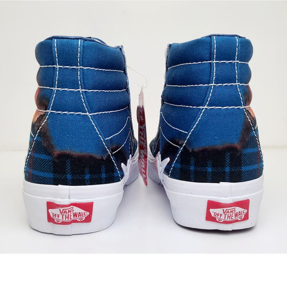 VANS SK8-HI Bolt Big Reveal Classics Skate Shoes Blue Canvas Sneakers Women's 6 - Picture 5 of 10